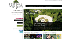 Desktop Screenshot of festivaldesforets.fr