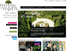 Tablet Screenshot of festivaldesforets.fr